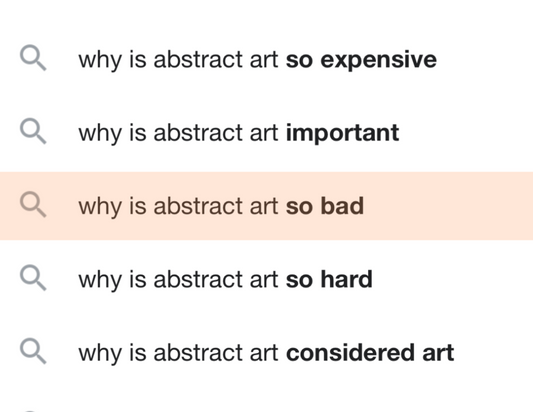 Artists Answer: "Why is abstract art so bad?"