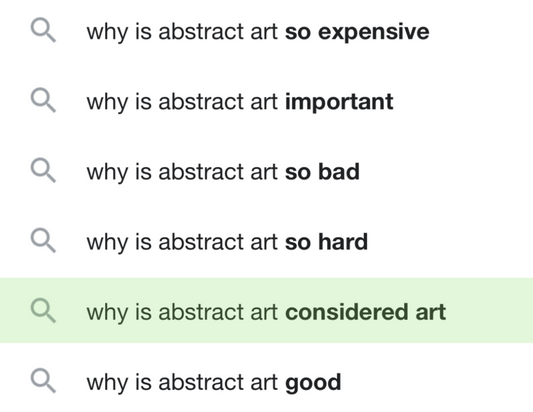 Artists Answer: "Why is abstract art considered art?"