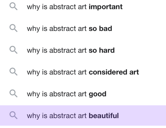 Artists Answer: "Why is abstract art beautiful?"